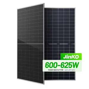 Factory Directly Sell Monocrystalline Half Cell Jinko 182mm Solar Panel 600w 610w 620w 630w Cheap Price Solar Panel