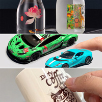 Kertas Decal Seluncuran Air Kosong DIY Lembaran Decal Seluncuran Air untuk Mug Keramik, Cangkir, Botol Kaca, Stoples Lilin, Cetakan Hadiah Natal