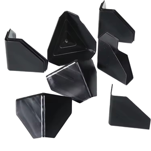 Đen PP vật liệu cạnh bảo vệ nhựa bao bì góc bảo vệ 1mm Độ dày tùy chỉnh kích thước cho chống va chạm góc bên phải - Product Image 1