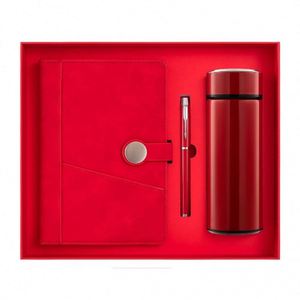 Ensemble cadeau d'entreprise personnalisé en gros avec logo, tasse isotherme de luxe, carnet et stylo promotionnels - Product Image 5