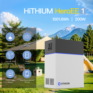 แบตเตอรี่ลิเธียมสำหรับจัดเก็บข้อมูลแบบพกพา11000รอบ200W 1kWh สถานีพลังงานลิเธียมระบบสำรองกลางแจ้ง - Product Image 3