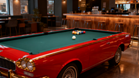 Table de billard professionnelle de style moderne pour l'extérieur Table de billard pour voiture avec caractéristiques respectueuses de l'environnement