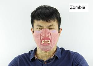Máscara de Halloween de Látex de Terror, Media Cara, Bruja, Zombi, Pico de Pato, Pico de Cerdo, para Bromas - Product Image 2