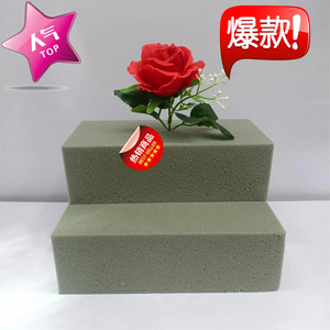 โฟมบล็อกสำหรับจัดดอกไม้ ขนาด 22.5x10.5x7 ซม. สีเทาเขียว สำหรับงานประดิษฐ์ตกแต่ง - Product Image 1