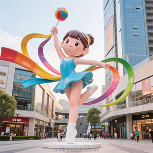 D439 Sculpture professionnelle élégante en résine, figurine mascotte personnalisée pour ornement extérieur <span class=keywords><strong>immobilier</strong></span>, vente en gros usine - Product Image 3