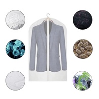 Housse de vêtement en polyester transparente personnalisée avec logo sur mesure, vente en gros, durable, écologique, haute qualité