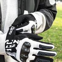Gants de moto LS2 MG046 en fibre de carbone, unisexes, coques de protection externes, respirants, résistants aux chutes, toutes saisons, à enfiler