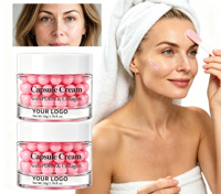 Crème en capsules de collagène PDRN OEM, absorption rapide, hydratation intense, crème anti-âge pour le visage, réparation de la barrière cutanée, apaisement des rougeurs