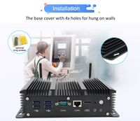 Computadora Industrial sin Ventilador EGLOBAL, Intel Core I7-8569U, DDR4, MSATA SSD, 6*RJ45, LAN 2.5G, 4*USB, 2*LED, 2*COM, HD, Linux, PC Integrado