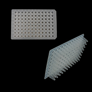 Placa de PCR Kangxin de 96 pocillos sin falda o con media falda, material PP para pruebas de laboratorio, desechable, de grado premium - Product Image 5