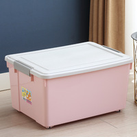 Boîte de rangement en plastique PP avec couvercle à fermeture, empilable, organiseur de camping pour équipement de plein air, coffre de voiture, voyages et pique-niques