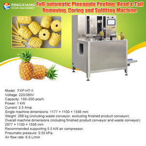 4in1 Pineapple Peeling, Coring, End Cutter and Wedge Cutter Machine Automatic Fruit Pineapple Peeling Machine - Product Image 5