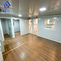 Maison préfabriquée de luxe de haute qualité, type granny flat, extensible, 20 pieds, 40 pieds, conteneur préfabriqué, villa mobile à 3 chambres