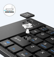 Teclado Plegable con Logotipo, Teclado Bluetooth para Celular, Ligero, Plegable, Teclado Bluetooth para Teléfono Celular Ligero y Plegable