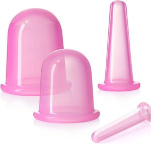 Handliches Anti-Cellulite-Vakuum-Schröpfen-Therapie-Set Silikon-Gesichts <span class=keywords><strong>massage</strong></span> gerät für das Gesichtskörper-Beinhals <span class=keywords><strong>massage</strong></span> werkzeug - Product Image 1