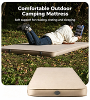 Matelas de camping auto-gonflant, coussin de couchage gonflable en mousse éponge, pliable, portable, avec pompe intégrée, moderne, pour le camping en plein air