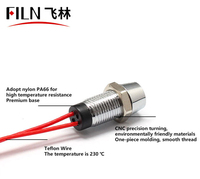 Clignotants LED pour moto FILN 8mm 12V 24V, panneau concave en métal, indice de protection IP67, certifié CE