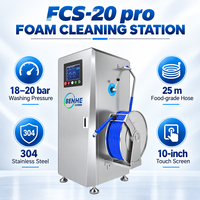 Station de nettoyage automatique à mousse avec tuyau de qualité alimentaire pour machine à laver les chaussures à mousse, équipement de nettoyage pour usine alimentaire
