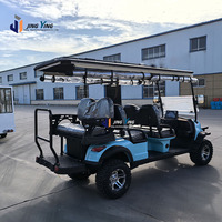 Voiturette de golf électrique professionnelle 6 places tout-terrain homologuée route avec batterie au lithium à vendre – Personnalisable