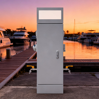 Prise d'alimentation et d'eau en acier inoxydable 304/316 pour quai de yacht, camping-car et usage extérieur, étanche IP66/IP67, 16A