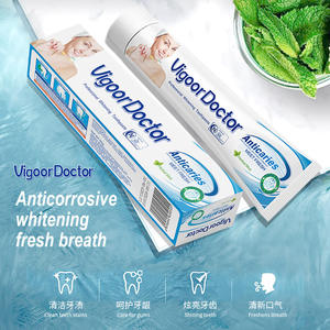 Pasta Dental Vigor <span class=keywords><strong>Doctor</strong></span> Anti-Caries con Menta, Doble Color, Blanqueadora Orgánica, Aliento Fresco para Adultos, Uso Doméstico - Product Image 3