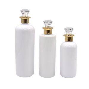 Envase de Plástico PET Blanco de 100ml, 200ml, 250ml para Cosméticos, Suero para el Cuidado de la Piel, Loción Corporal, Gel de Ducha, Champú, con Tapa Dorada - Product Image 6