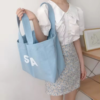 Sac de courses pliable en toile de coton vierge de 12 oz, grand format, personnalisé avec logo imprimé, respectueux de l'environnement, pour la vente en gros