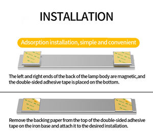 Luz LED para debajo del gabinete, paquete de 1, 2 unidades, 4500mAh, mAh, recargable, 23CM, 30CM, 40C, luz con sensor de movimiento de 60CM para <span class=keywords><strong>armario</strong></span> de cocina - Product Image 2