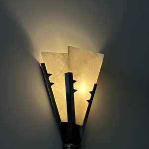Lampe murale en marbre espagnol vintage Maison Domin, LED E26, lumière chaude, pour chambre à coucher, salon, hôtel, décoration - Product Image 4