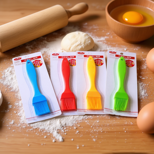 Plastic <b>Pastry</b> Brush 19.5x3.5 Cm Assorted Colors Food Safe <b>Baking</b> <b>Tool</b> Oven Dishwasher Safe ZAA Brand AZ-5755 Kitchenware - Product Image 2