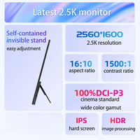 Moniteur portable IPS LCD QHD 16 pouces sans écran tactile, corps entièrement en aluminium, anti-lumière bleue, USB-C 144Hz pour ordinateur portable, téléphone