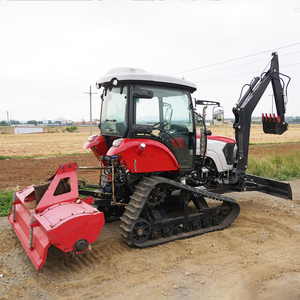 Nuevo Tractor sobre orugas agrícola de 100 HP 4x4 4WD <span class=keywords><strong>Mini</strong></span> tractor multiterreno de dirección in situ de 360 grados de potencia completa para granjas - Product Image 4