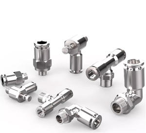 ZCKM PC/<span class=keywords><strong>PL</strong></span> Serie raccordi pneumatici aria connettori filettatura esterna ottone nichelato connettore rapido parti per accessori aria - Product Image 1