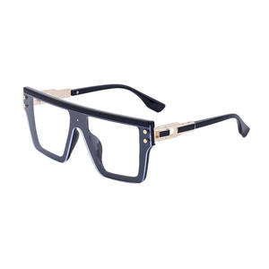 Lunettes de soleil style punk unisexe, monture carrée, verres PC UV400, noires, pour sports de plein air, mode, conduite, protection solaire - Product Image 2