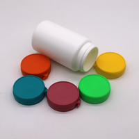 Personnaliser la couleur 250ml Rond HDPE Bouteille en plastique Capsule Pilule Conteneur avec arrachement du bouchon pour les suppléments de marque privée
