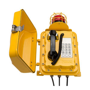 Téléphone Voip étanche IP67 téléphone extérieur SOS avec voyant d'avertissement résistant aux intempéries <span class=keywords><strong>pour</strong></span> pont de bateau Tunnel autoroute métro chemin de fer - Product Image 1