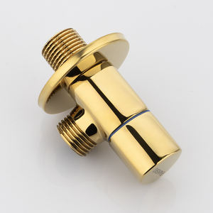 Goldenes Eckventil mit Keramikkern Luxuriöses Badezimmer-WC-Küchen-Hochqualitäts-1/<span class=keywords><strong>2</strong></span>-Zoll-Goldmessing Hochwertiges Absperrventil - Product Image 2