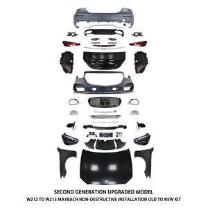 Sistemas de carrocería mejorados Xenplus con lámparas automáticas de rejilla de parachoques delantero y trasero para Benz W212 a W213 estilo <span class=keywords><strong>Maybach</strong></span> sin corte - Product Image 2