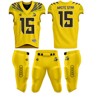 Uniformes de football américain de qualité supérieure, designs personnalisés, impression sublimée, uniformes de football américain respirants pour les équipes - Product Image 1