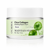 Crème réparatrice apaisante au collagène Cica O'CHEROL, atténue les rougeurs, hydratation intense, renforce la barrière cutanée, hydratant pour le visage