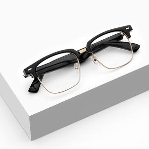 Akıllı katı elmas Unisex anti-mavi ışık yarım çerçeve çerçevesiz güneş gözlüğü gözlük kullananlar için moda çağrı müzik için - Product Image 1