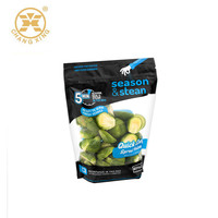 Sacs en plastique Recyclable imprimés sur mesure, 500g, 1kg, 2kg, Perforation, fermeture éclair, refermer les fruits et légumes frais, emballage, pochette debout