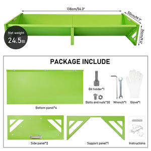 מזין עיז 'ה-mech האכלה שוקת בעלי חיים כופרים 55 אינץ' קיבולת גדולה ציוד חקלאי מגולוון - Product Image 5
