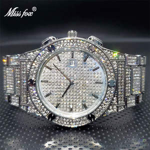 Luxury Unique Men's Diamond <strong>Watch</strong> For Men Round <strong>Gold</strong> <strong>Watch</strong> Custom Brand Dial Iced Out Zircon Luxury Quartz Wrist <strong>Watch</strong> - Product Image 4