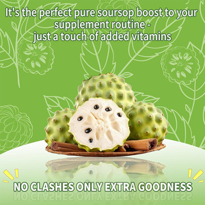 Wholesale OEM <b>Private</b> <b>Label</b> Organic <b>Soursop</b> Graviola Fruit and Leaf Powder Extract Gummies Supplement with Vitamin C & Zinc - Product Image 2