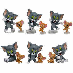 12 Versioni Q di Gatto e Topo, Modellini da Collezione <span class=keywords><strong>Tom</strong></span> e <span class=keywords><strong>Jerry</strong></span>, Decorazioni da Tavolo in PVC - Product Image 5