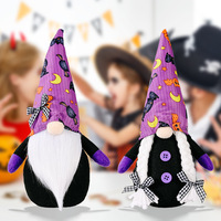 Nouvel Arrivage Transfrontalier Halloween Rudolph Purple Figurine Peluche Sans Visage en Polyester, Réglable, Unisexe, 5-7 Ans