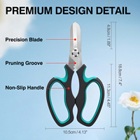 Ciseaux floraux en acier inoxydable de haute qualité pour le bricolage et les outils de fleuriste OEM pour le jardinage et l'élagage des fleurs
