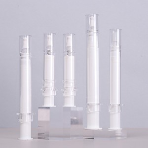 Bon marché, vente en gros, bouteille sans air en forme de <span class=keywords><strong>seringue</strong></span> cosmétique de 10ml 15ml 20ml pour crème pour les yeux, bouteille de tube, bouteille de <span class=keywords><strong>seringue</strong></span> cosmétique - Product Image 2