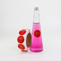 Etiqueta Autoadhesiva en Rollo para Botellas de Jugo, Impresa Personalizada, Brillante, de BOPP, Resistente al Agua y a los Arañazos, OEM, Venta al Por Mayor
